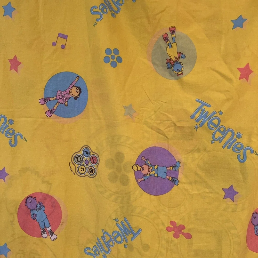 Vintage 90s Tweenies BBC Twin Size Duvet Comforter‎ Cover Bell Milo Fizz Jake